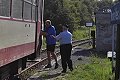 1.8. - Cesta do Měděnce <BR>Vykládání kol z vlaku v Nové Vsi 